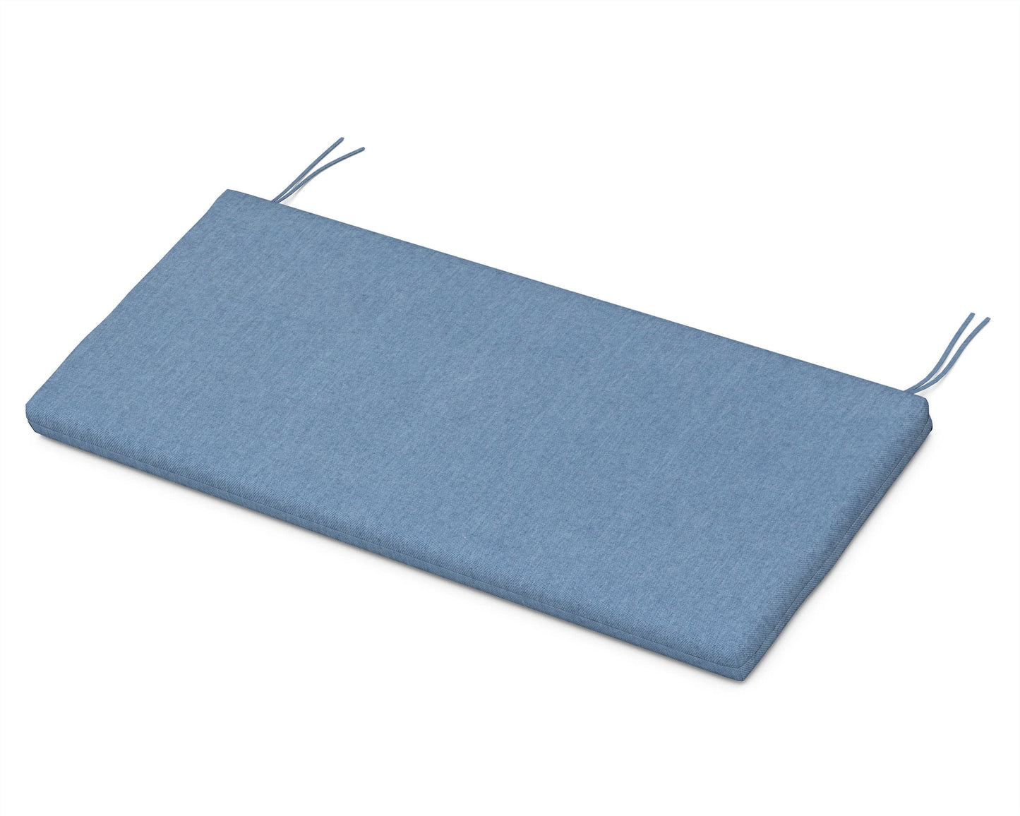 POLYWOOD Bench Seat Cushion - 17.25"D x 43.5"W x 2.5"H — Sky Blue