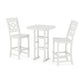 POLYWOOD Chinoiserie 3-Piece Bar Set — White