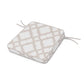 POLYWOOD Acadia Dining Arm Seat Cushion — Trellis Dune Burlap