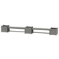 POLYWOOD 60" Country Living Straight Double Planter Bench Set - Large — Slate Grey