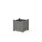 POLYWOOD Country Living Square Planter Box — Slate Grey