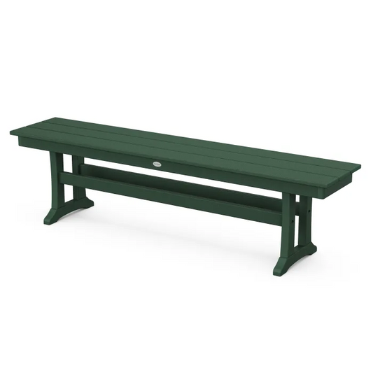 POLYWOOD - Farmhouse Trestle 65" Bench - FREE SHIPPING