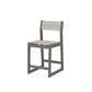 POLYWOOD EDGE Sling Counter Side Chair — Driftwood / Birch Sling
