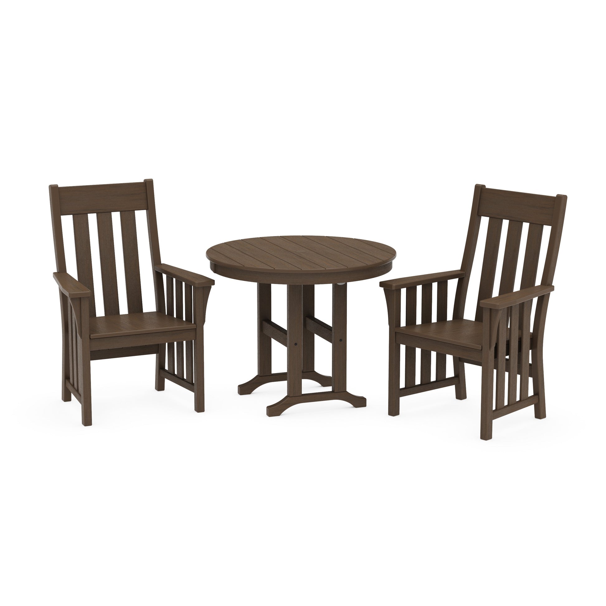 POLYWOOD Acadia 3-Piece Farmhouse Dining Set — Kona