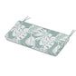 POLYWOOD Chinoiserie Bench Seat Cushion — Leaf Glacier Spa