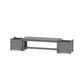 POLYWOOD 48" Vineyard Straight Planter Bench Set — Slate Grey