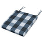 POLYWOOD Acadia Dining Side Seat Pad — Buffalo Plaid Marine Indigo