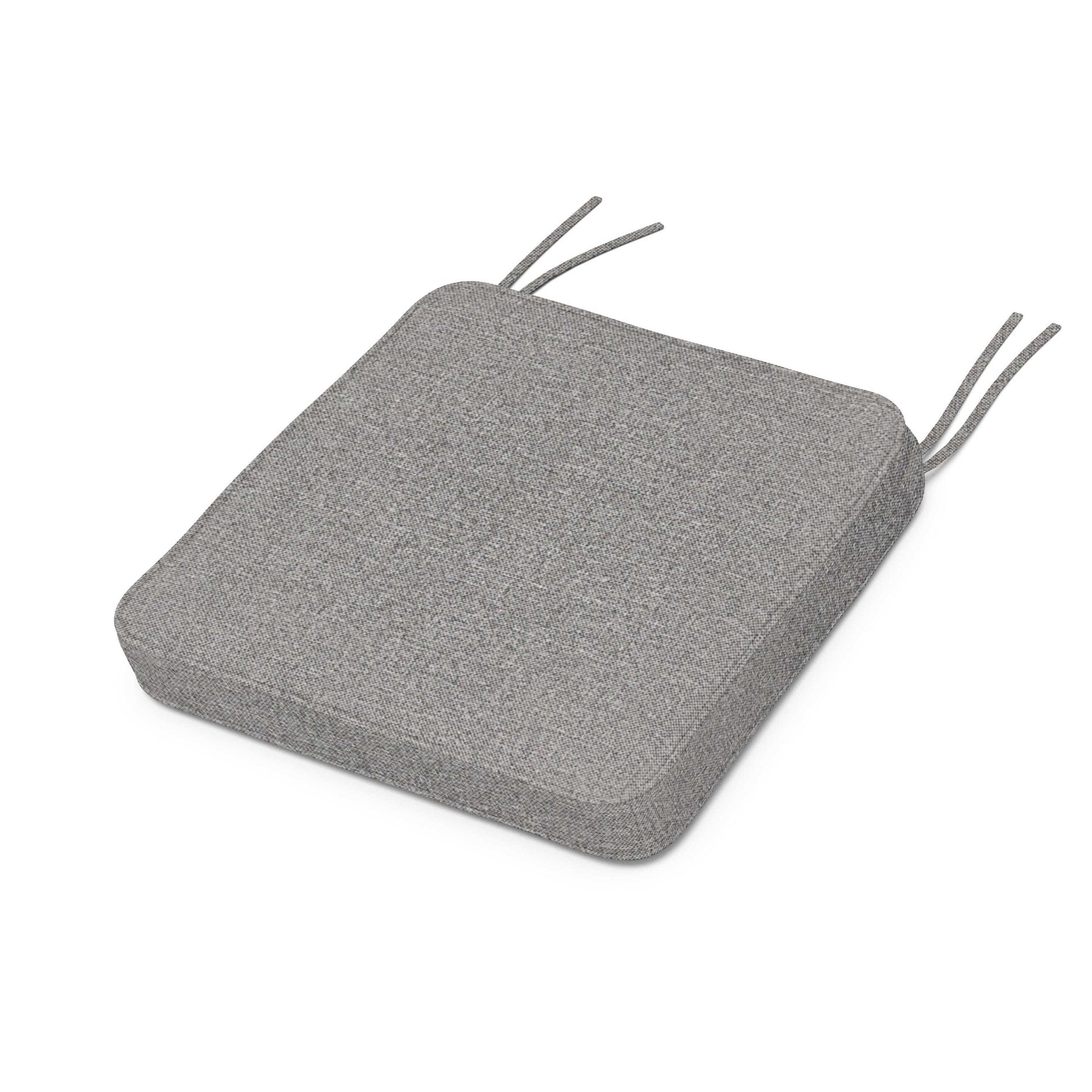 POLYWOOD Chinoiserie Side Chair Seat Cushion — Grey Mist