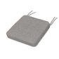 POLYWOOD Chinoiserie Side Chair Seat Cushion — Grey Mist