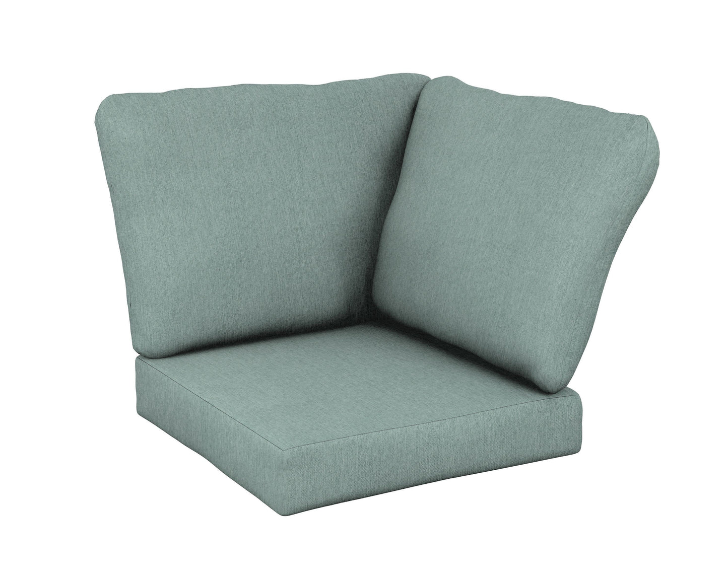 POLYWOOD Baffle Modular Corner Cushion — Glacier Spa