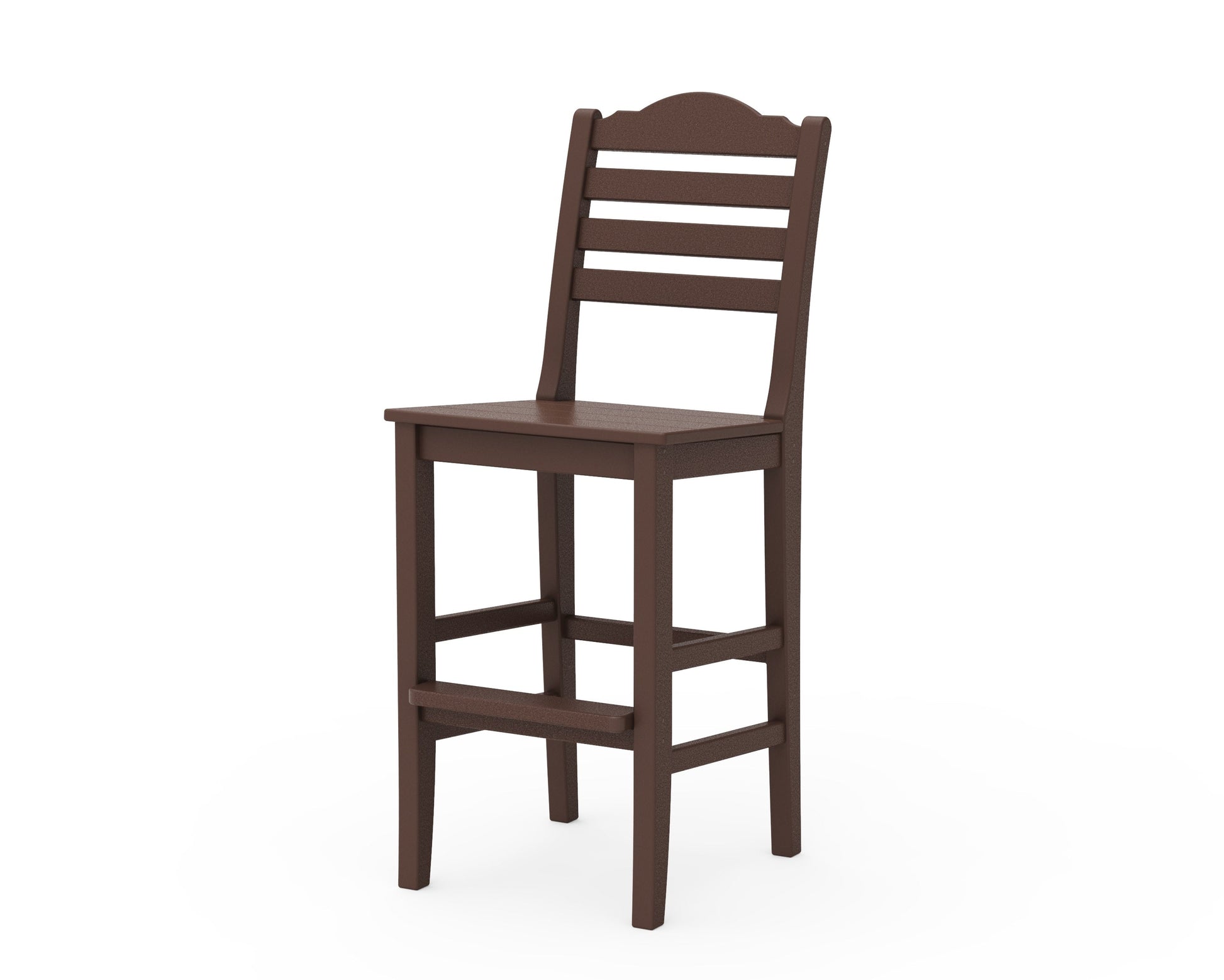 POLYWOOD Savannah Bar Side Chair — Mahogany