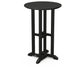 POLYWOOD 24" Round Farmhouse Counter Bistro Table — Black