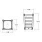 POLYWOOD Nautical Tapered Square Short Planter Box