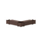 POLYWOOD 48" Country Living L- Shaped Planter Storage Bench Corner Set — Mahogany