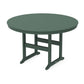 POLYWOOD 60" Round Farmhouse Counter Table — Green