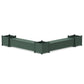 POLYWOOD 72" Nautical L- Shaped Planter Storage Bench Corner Set- Large — Green