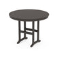 POLYWOOD 48" Round Farmhouse Counter Table — Vintage Coffee