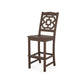 POLYWOOD Chinoiserie Bar Side Chair — Mahogany