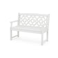 POLYWOOD Chinoiserie 48" Garden Bench — White