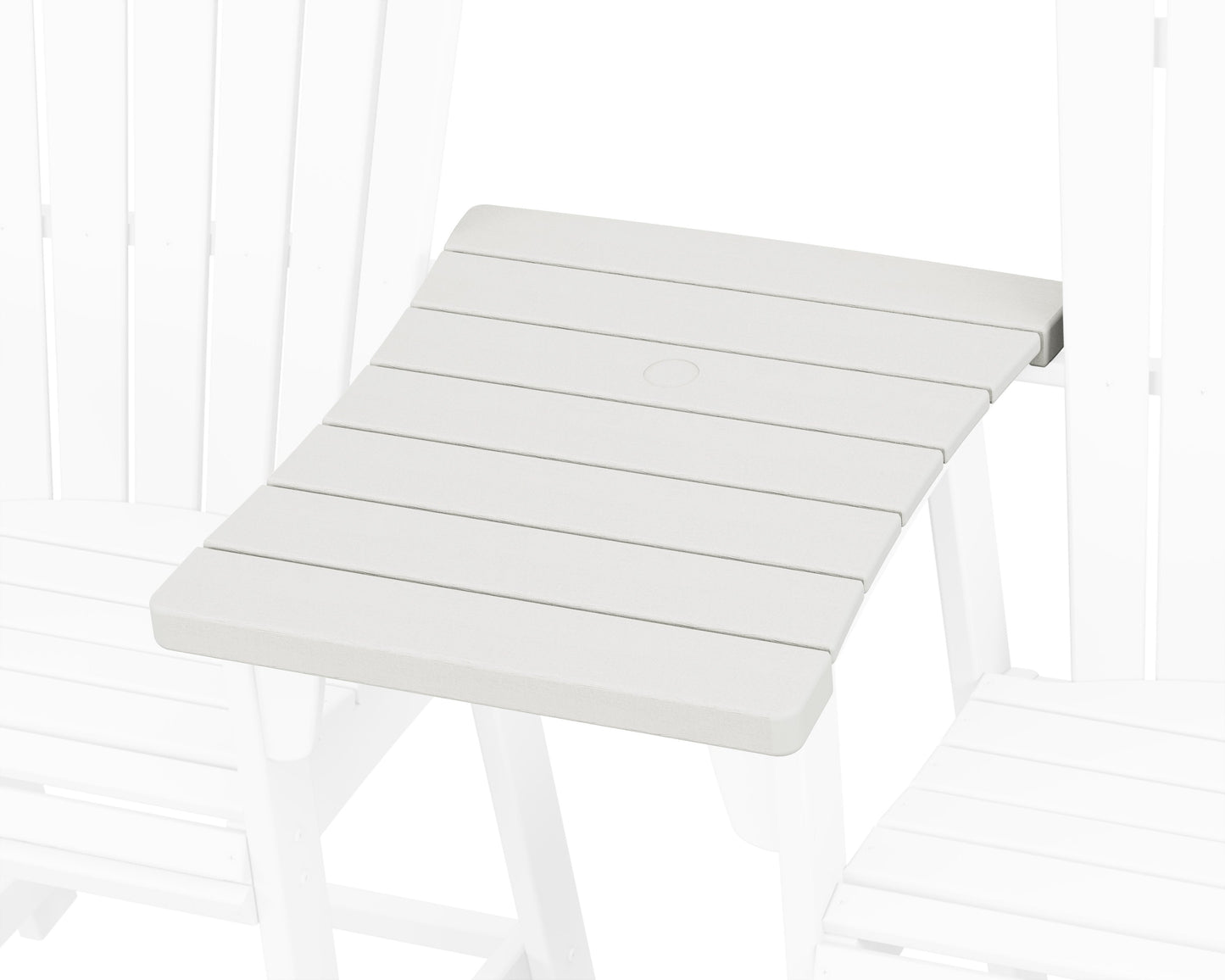 POLYWOOD 600 Series Straight Adirondack Dining Connecting Table — Vintage White