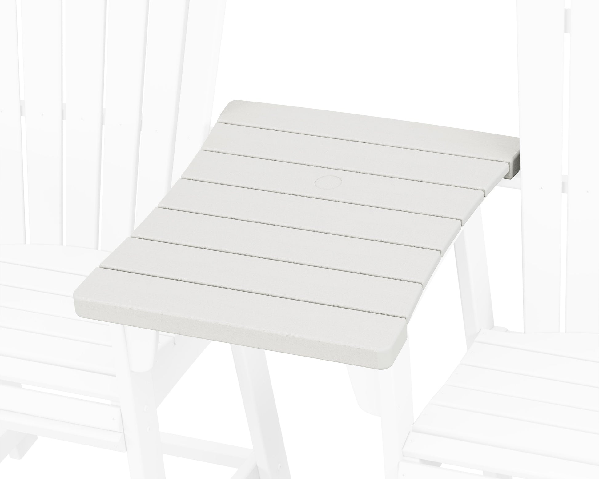 POLYWOOD 600 Series Straight Adirondack Dining Connecting Table — Vintage White