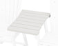 POLYWOOD 600 Series Straight Adirondack Dining Connecting Table — Vintage White
