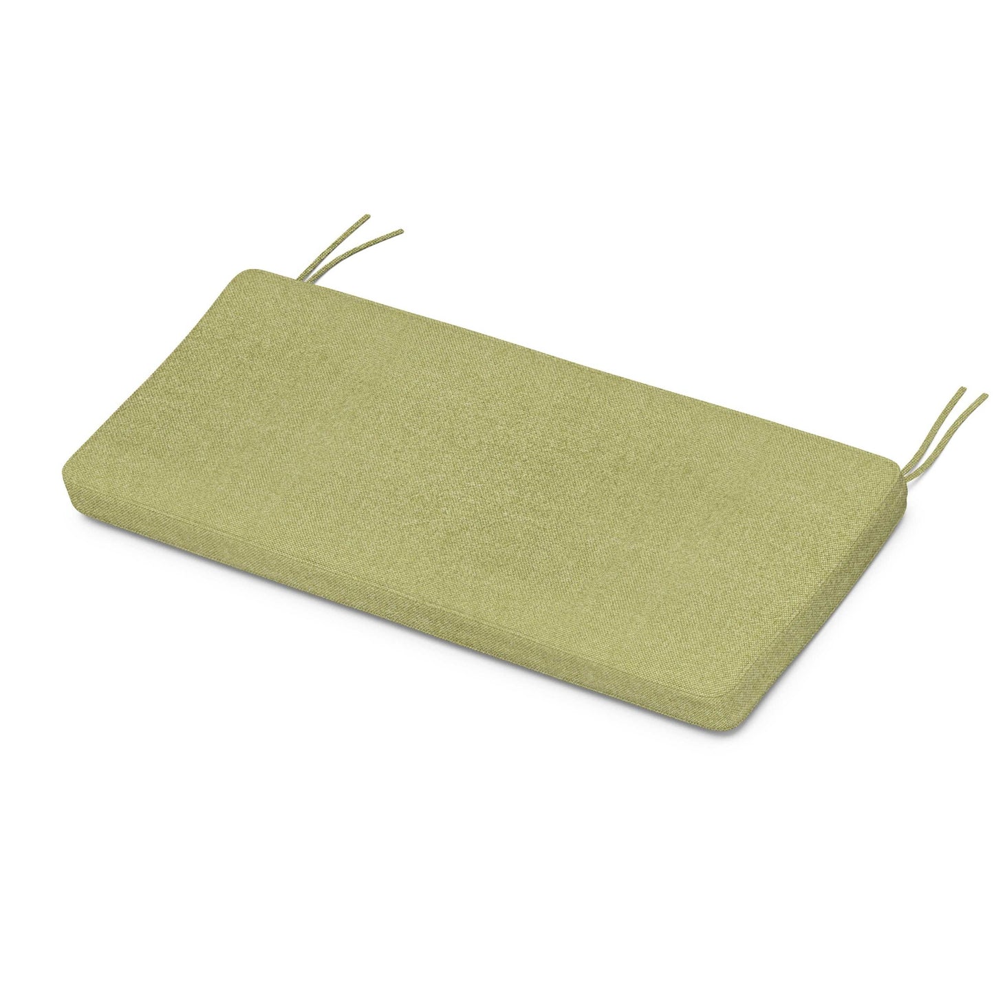 POLYWOOD Chinoiserie Bench Seat Cushion — Chartreuse Boucle