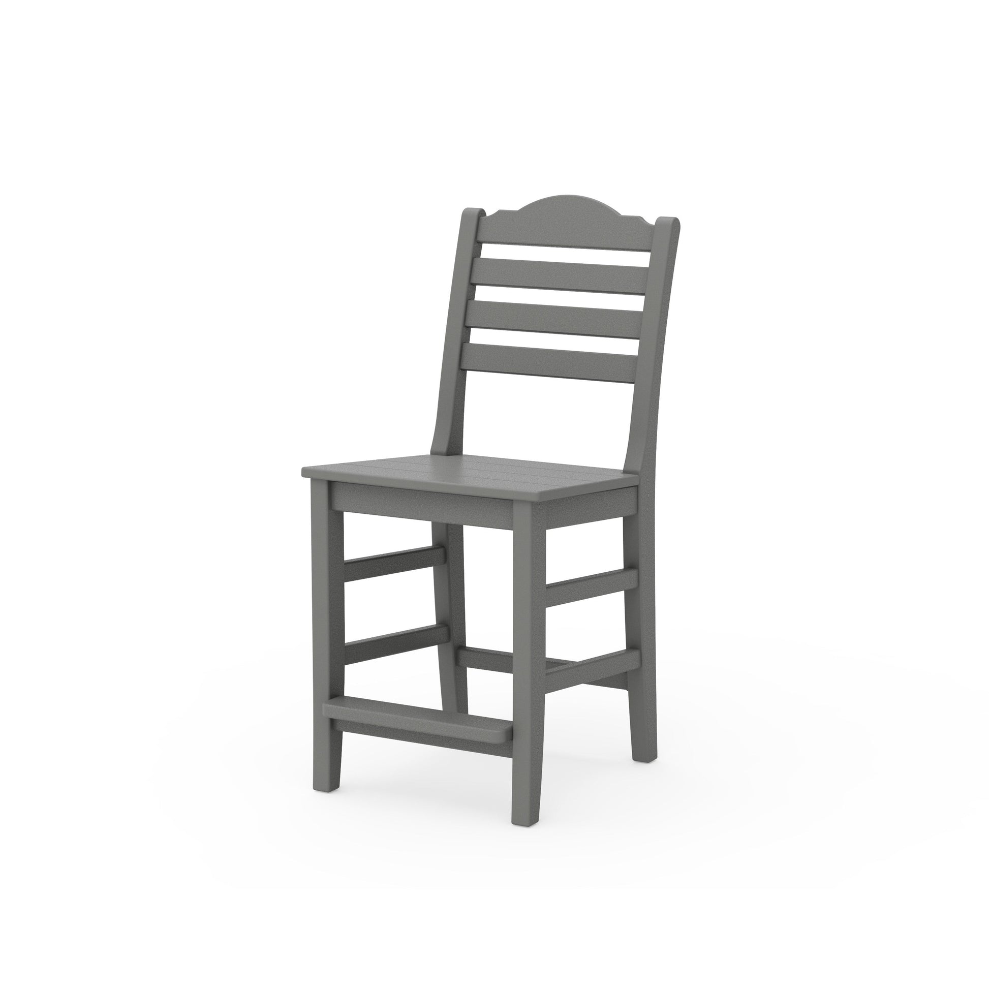 POLYWOOD Savannah Counter Side Chair — Slate Grey