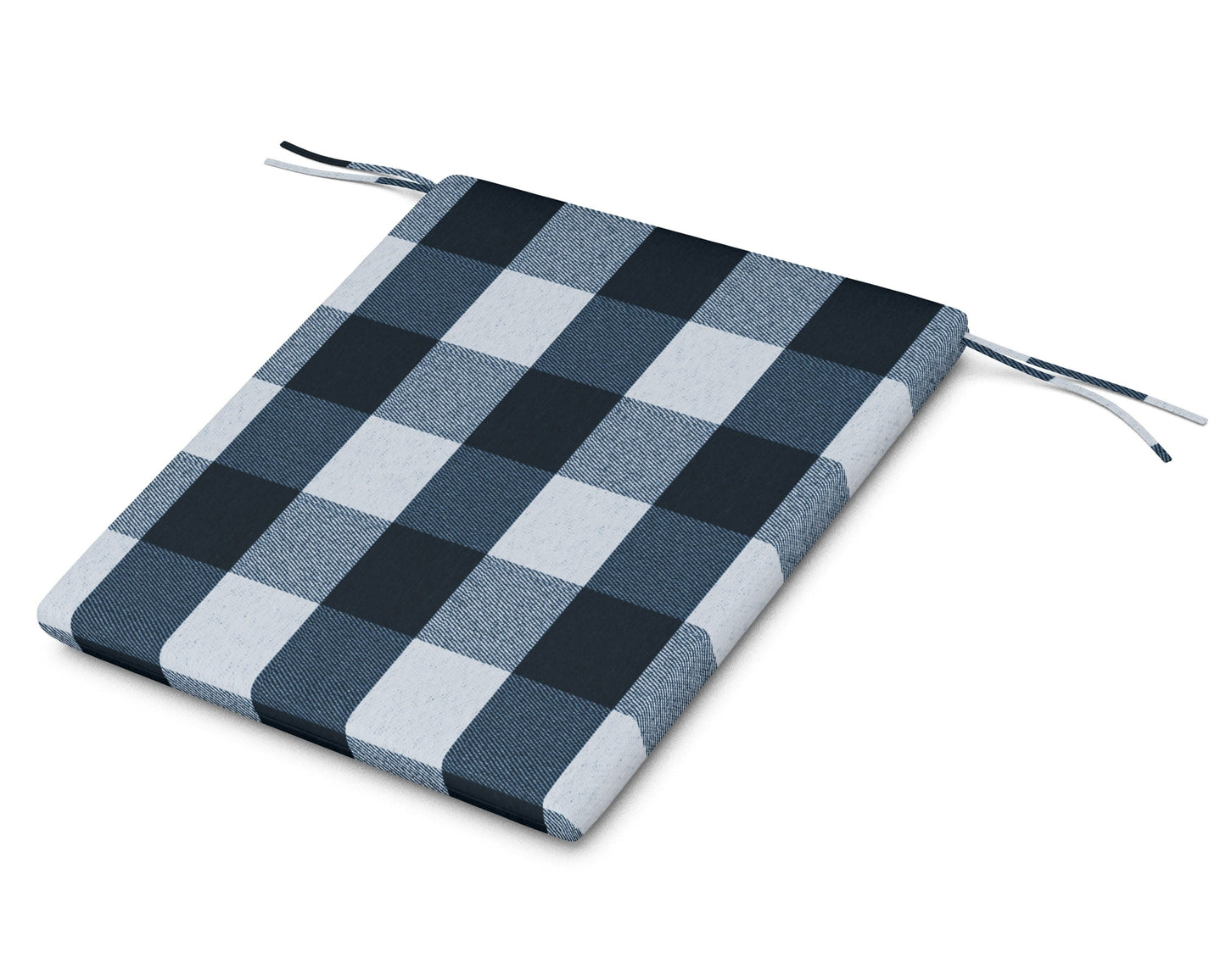 POLYWOOD AL100 Seat Pad — Buffalo Plaid Marine Indigo