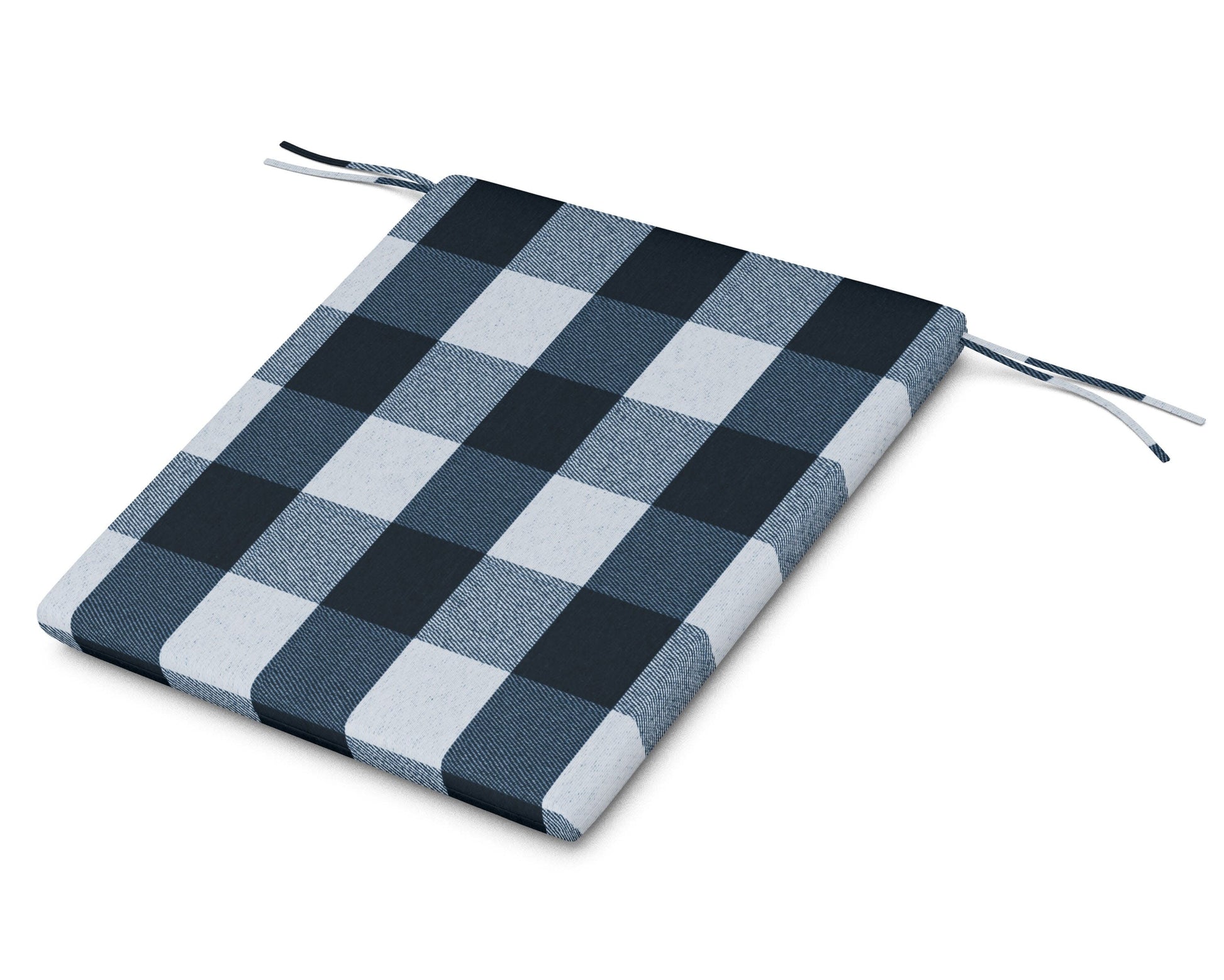 POLYWOOD AL100 Seat Pad — Buffalo Plaid Marine Indigo