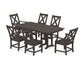 POLYWOOD Braxton 7-Piece Farmhouse Dining Set — Vintage Coffee