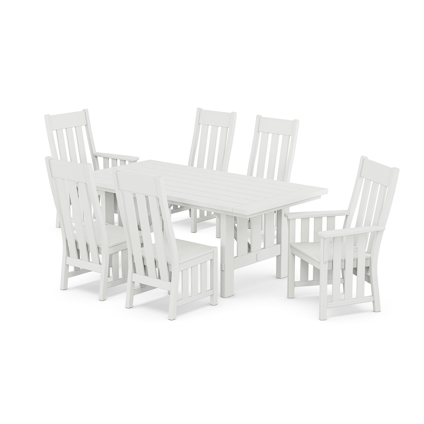 POLYWOOD Acadia 7-Piece Dining Set — White