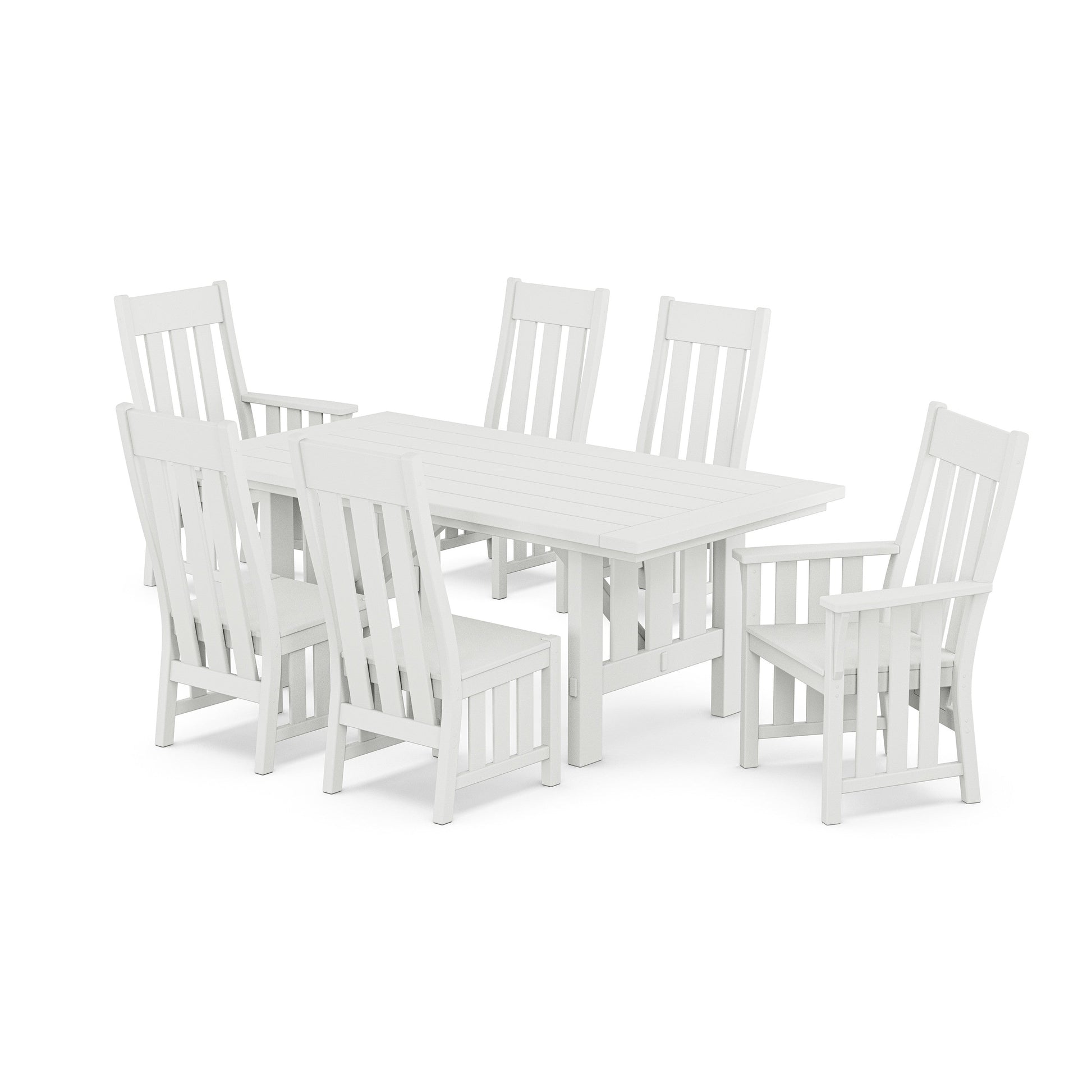 POLYWOOD Acadia 7-Piece Dining Set — White