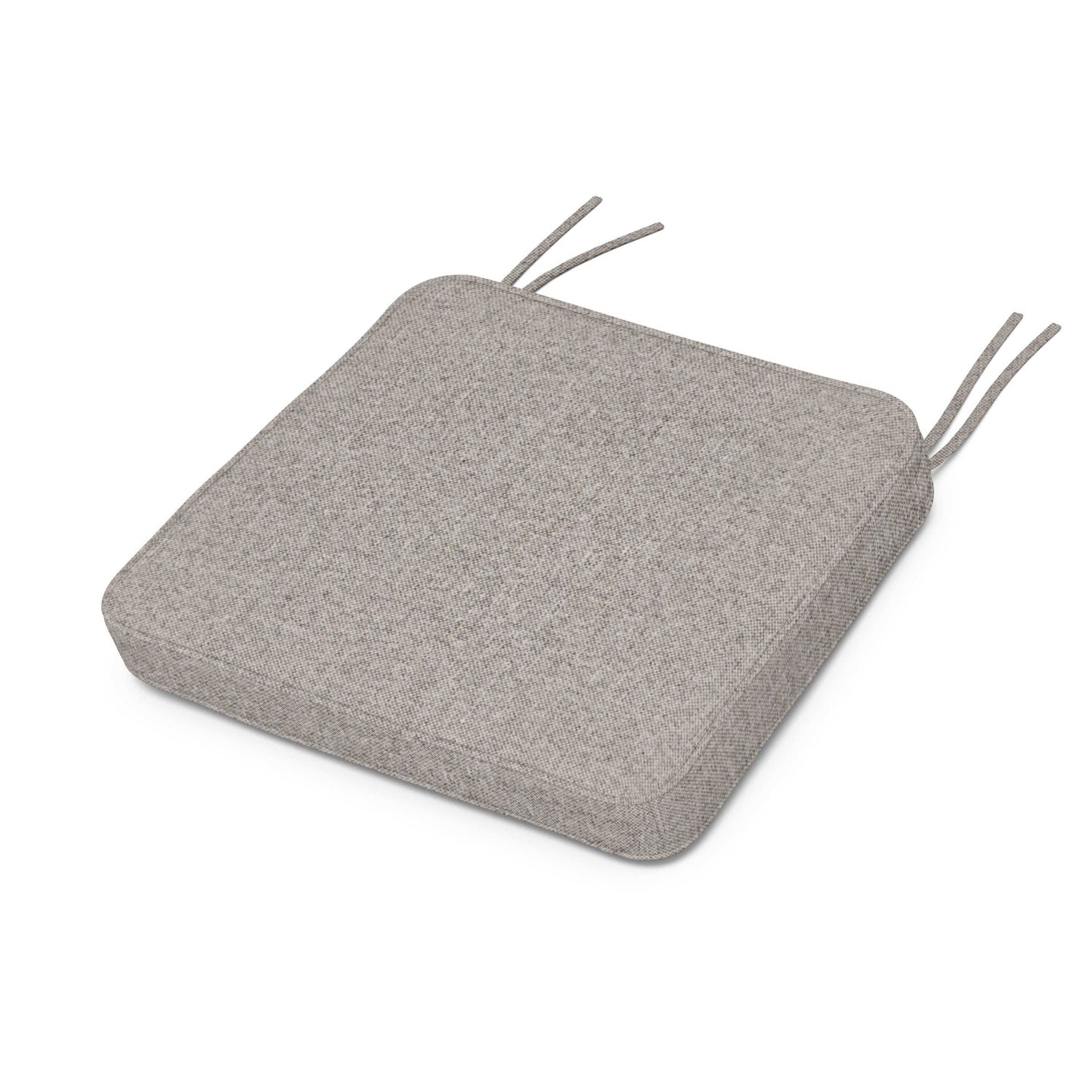 POLYWOOD Chinoiserie Arm Chair Seat Cushion — Weathered Tweed
