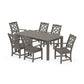 POLYWOOD Chinoiserie Arm Chair 7-Piece Parsons Dining Set — Driftwood