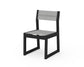 POLYWOOD EDGE Sling Dining Side Chair — Black / Metallic Sling
