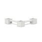 POLYWOOD 48" Vineyard L- Shaped Planter Bench Corner Set - Large — White