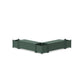 POLYWOOD 48" Nautical L- Shaped Planter Storage Bench Corner Set — Green