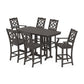 POLYWOOD Chinoiserie 7-Piece Bar Set — Vintage Coffee