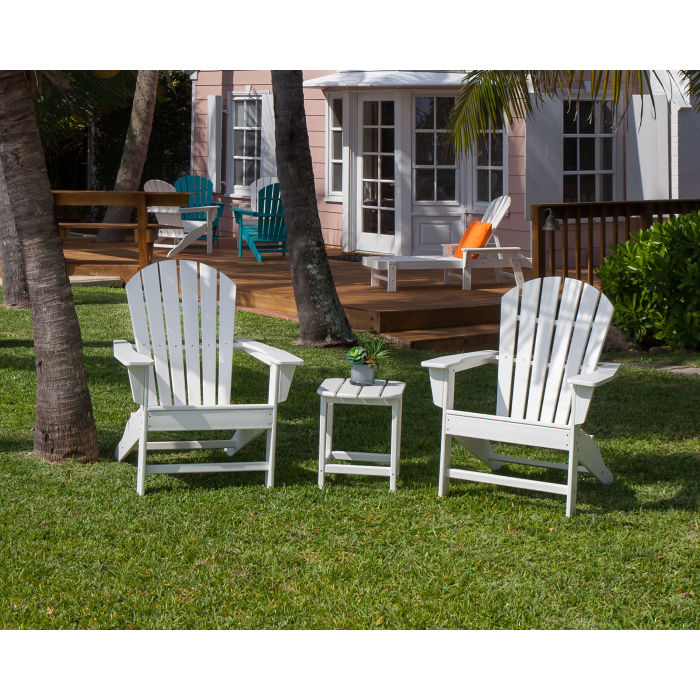 POLYWOOD South Beach Adirondack 3-Piece Set FREE SHIPPING