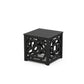 POLYWOOD Chinoiserie Accent Table — Black