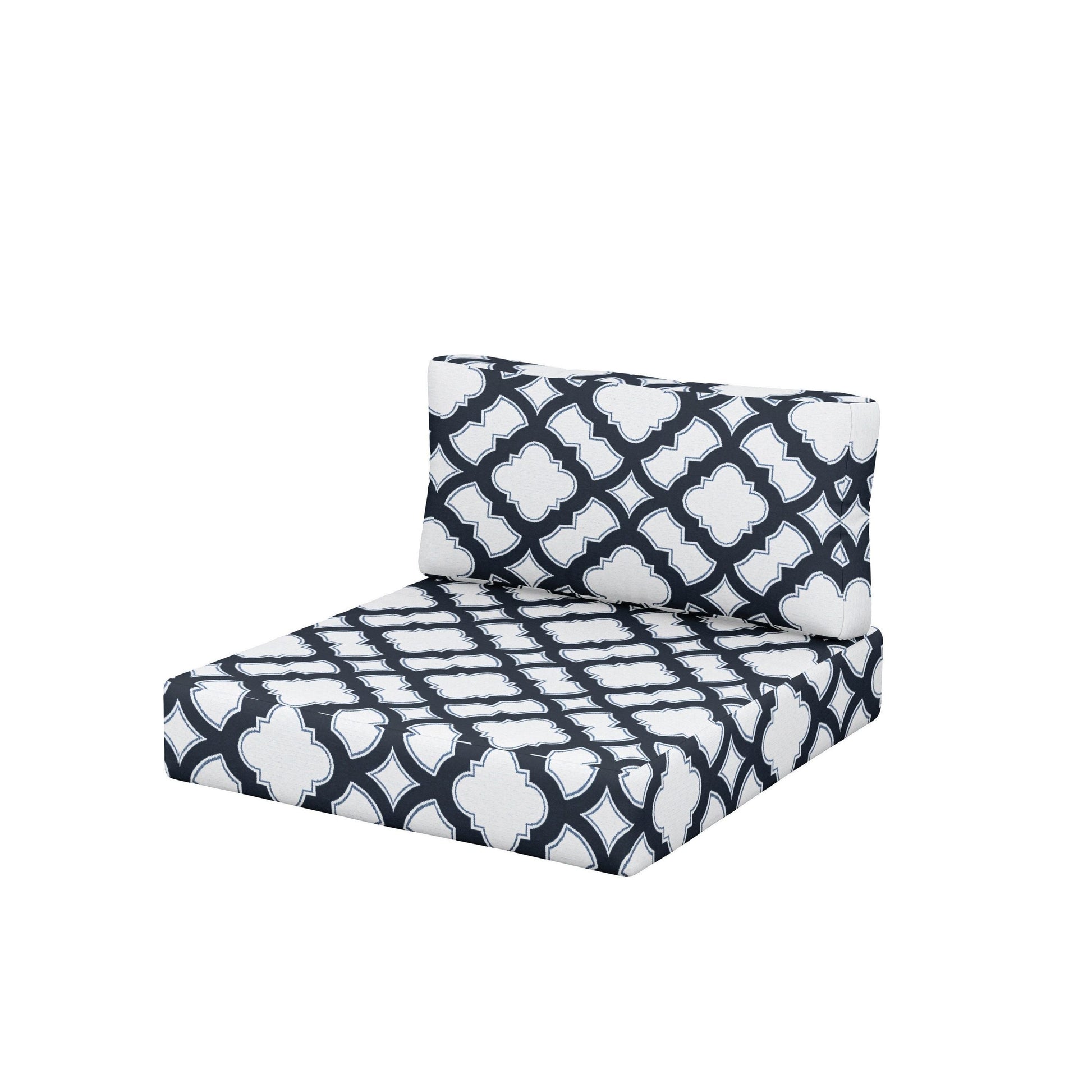 POLYWOOD Acadia Back/Seat Cushion Set — Trellis Marine Indigo