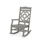 POLYWOOD Chinoiserie Rocking Chair — Slate Grey