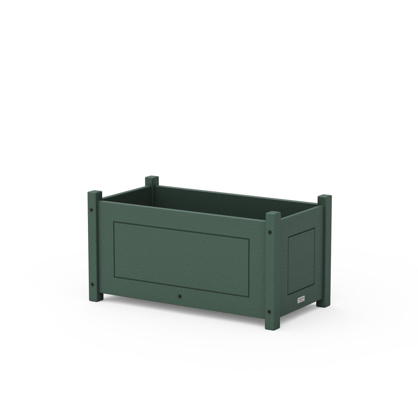 POLYWOOD Country Living Rectangle Double Planter Box — Green