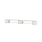 POLYWOOD 48" Nautical Straight Double Planter Bench Set — White