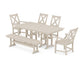 POLYWOOD Braxton 6-Piece Farmhouse Dining Set — Sand