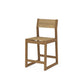 POLYWOOD EDGE Sling Counter Side Chair — Natural / Burlap Sling