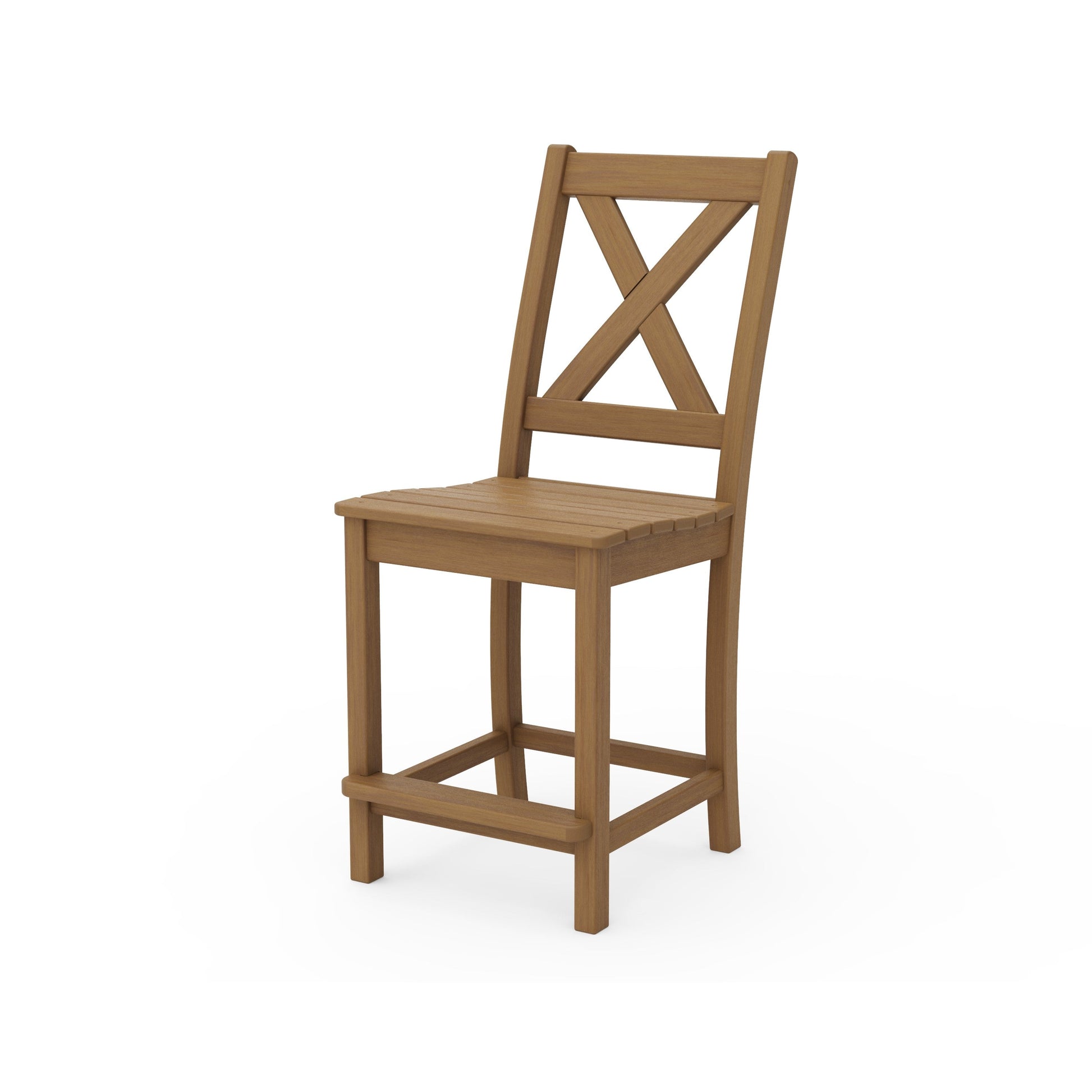 POLYWOOD Braxton Counter Side Chair — Natural