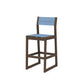 POLYWOOD EDGE Sling Bar Side Chair — Kona / Poolside Sling