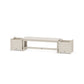 POLYWOOD 48" Nautical Straight Planter Bench Set — Sand